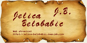 Jelica Belobabić vizit kartica